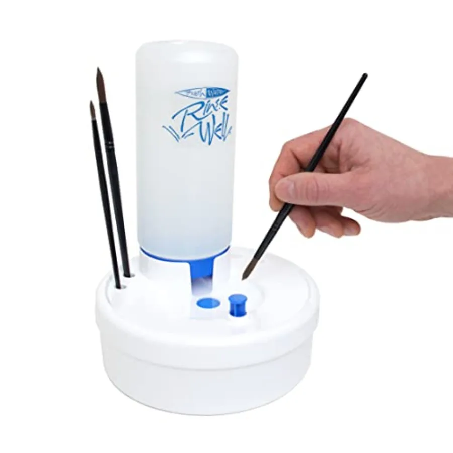 

Fresh Water Rinse Well Brush Cleaner for Cleaning Paintbrushes Cleaning System for Acrylic Watercolor and Water-Based Paints Gr