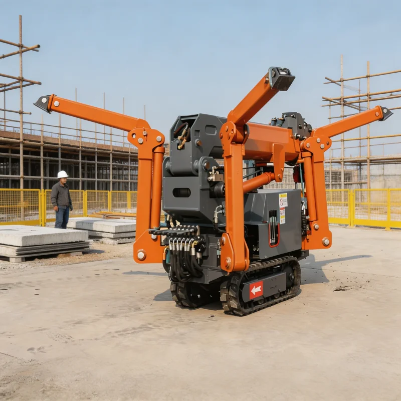 3 Ton Spider Crane With Wireless Radio Remote Control For Line Of Sight Safety Operations In Confined Indoor Areas