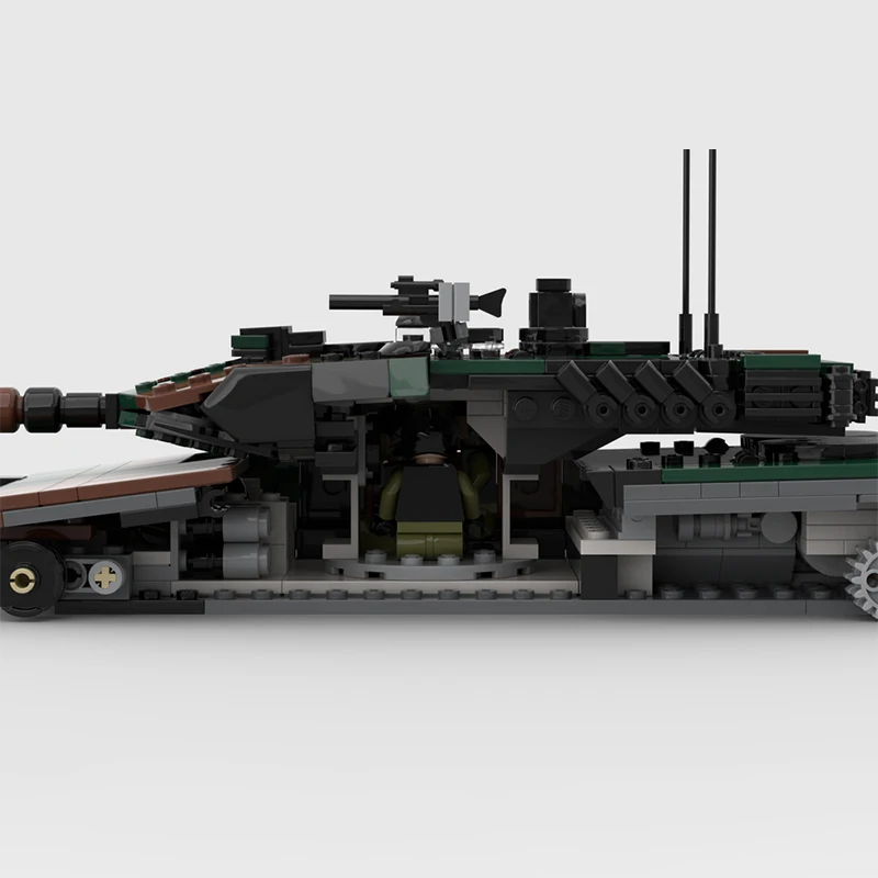 戦車モデル軍事シリーズ攻撃兵器ヒョウセットモジュラーアセンブリ MOC ビルディングブロックテクノロジーレンガのおもちゃクリスマスギフト