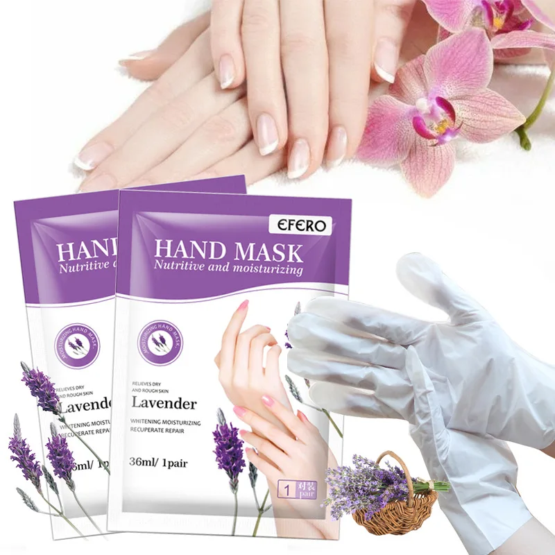 Lavender Exfoliating Hand Masks Repair Hands Socks For SPA Whitening Anti-wrinkle Skin Care