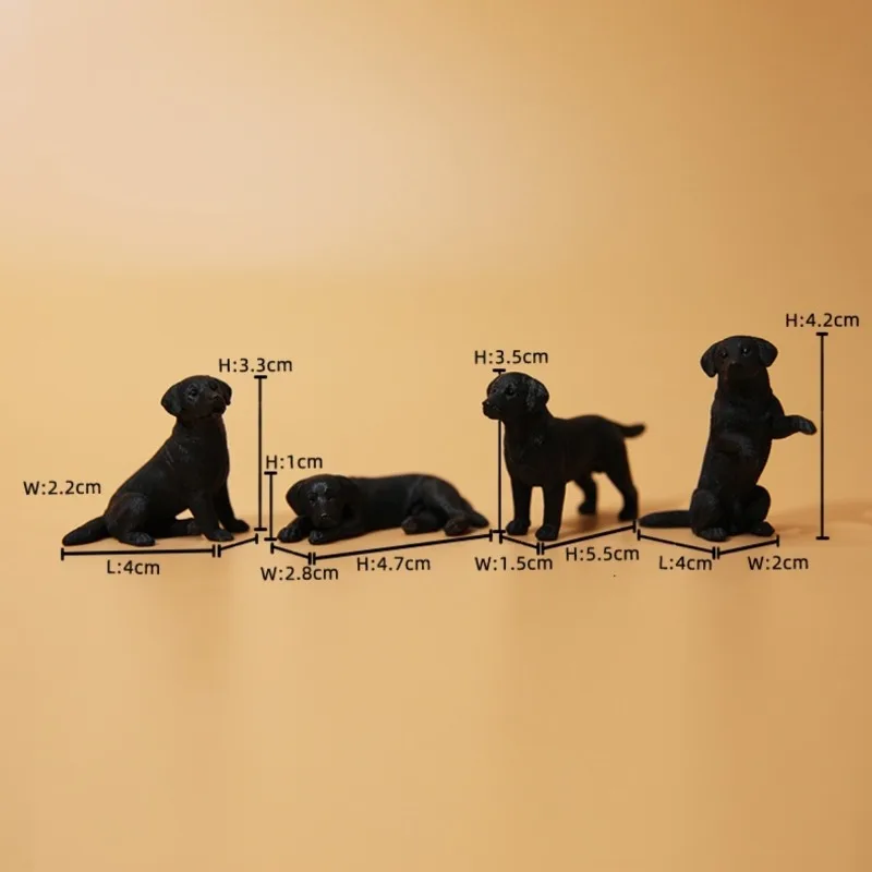 Mini Shiba Inu/Labrador, cute creative simulation dog model desktop car ornament