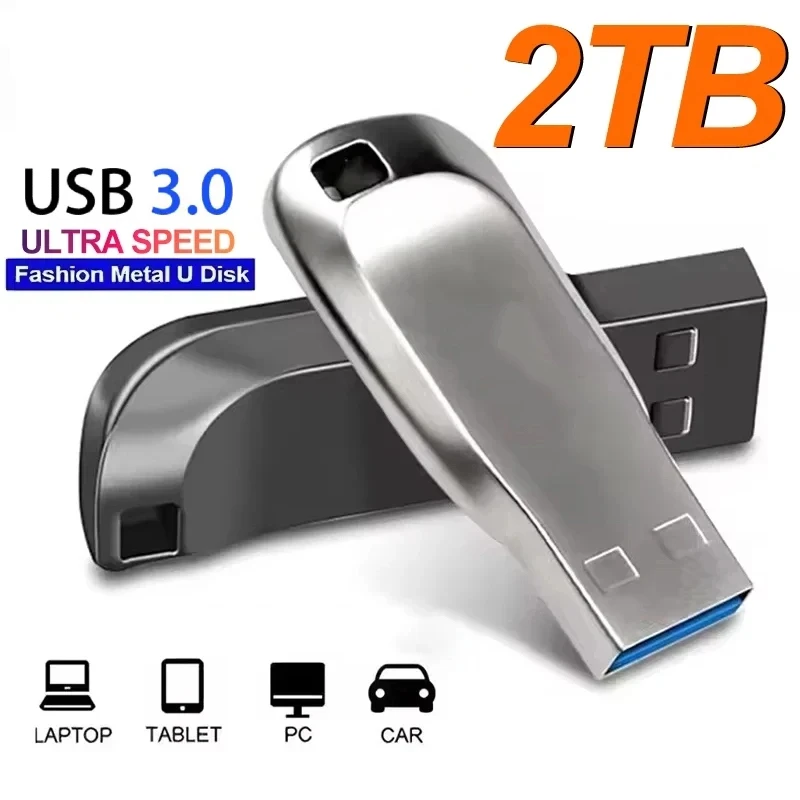 Novo pen drive 2tb usb 3.2 mini ultra velocidade metal pendrive 1tb 512gb u-disk portátil unidade de armazenamento de memória à prova dwaterproof água u-disco