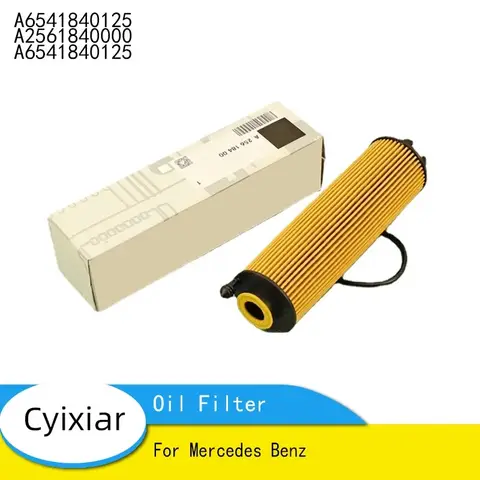 메르세데스 벤츠용 오일 필터 A 256 184 00 OEM A6541840125 A2561840000 A6541840125