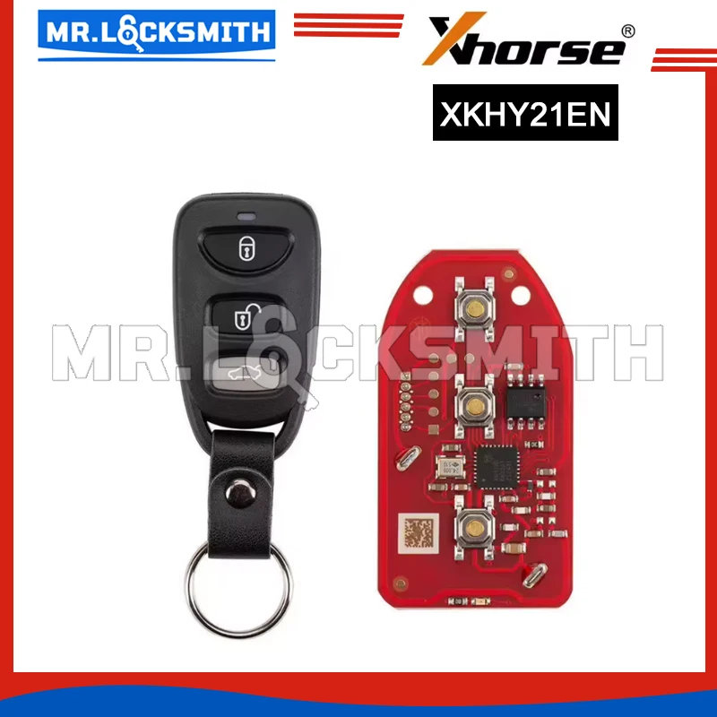 MR.LOCKSMITH Xhorse XKHY21EN Wire Universal Remote Key for Hyundai 3+1 Buttons English Version Working With Xhorse VVDI Key tool