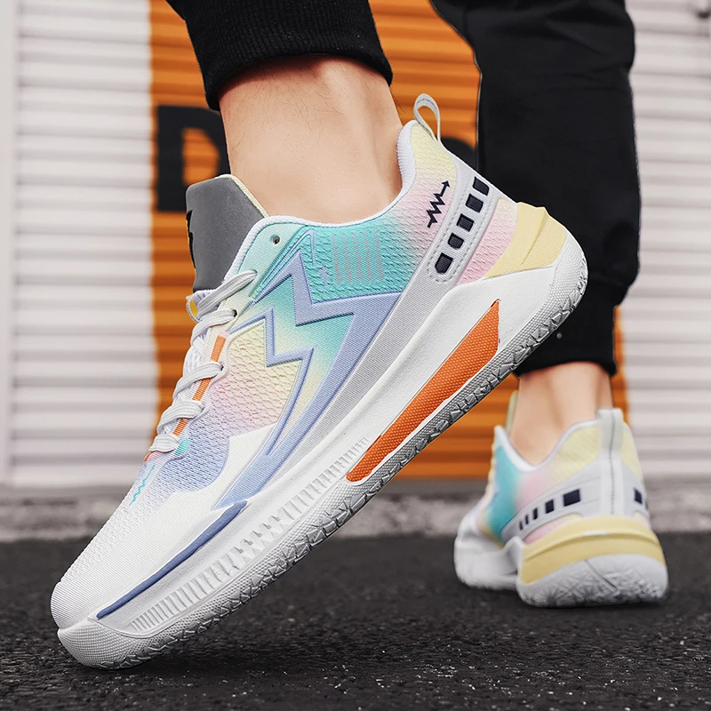 

2025 New Breathable Casual Sneakers Non-Slip Wear-Resistant Running Basketball Shoes Versatile Trendy All-Season Footwear
