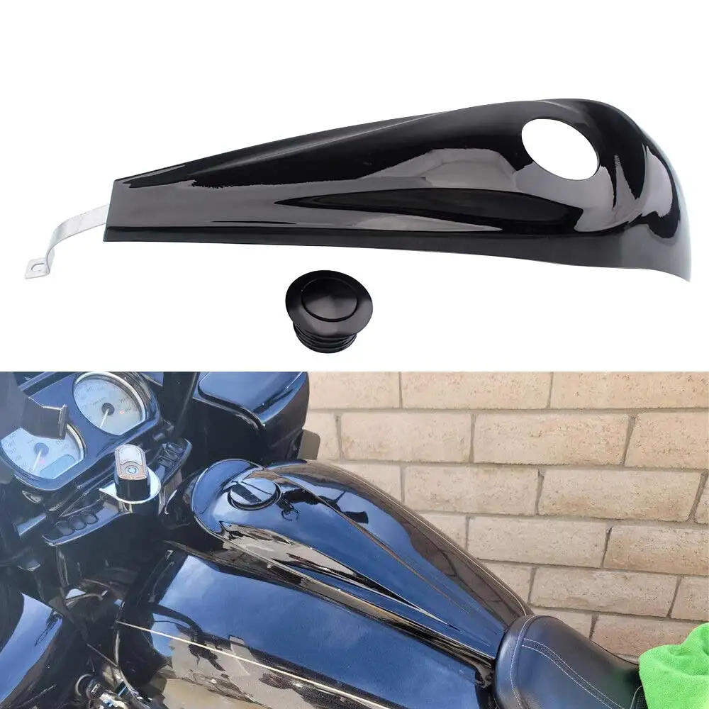 

Для Harley Touring Road Street Electra Glide Road King 08-17 Аксессуар для двигателя Пластиковая крышка топливной консоли Крышка бензобака