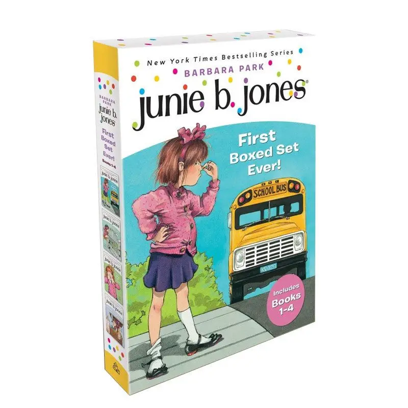 

[Gift Box] Imported English Junie B. Jones's First Boxed Set Ever! Junie Jones Series Volume 1-4 Children's Elementary Chapter B