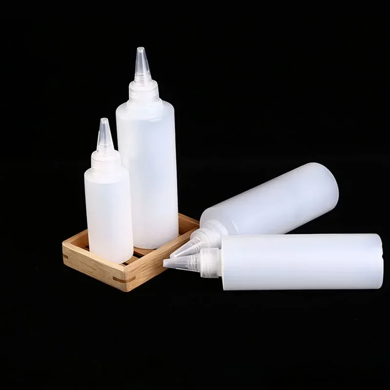 500 مللي زجاجة ضغط قابلة لإعادة الملء مانعة للتسرب زجاجة توابل العسل الصباغ ليس من السهل تشويه زجاجة قطارة مع قمع غطاء غبار