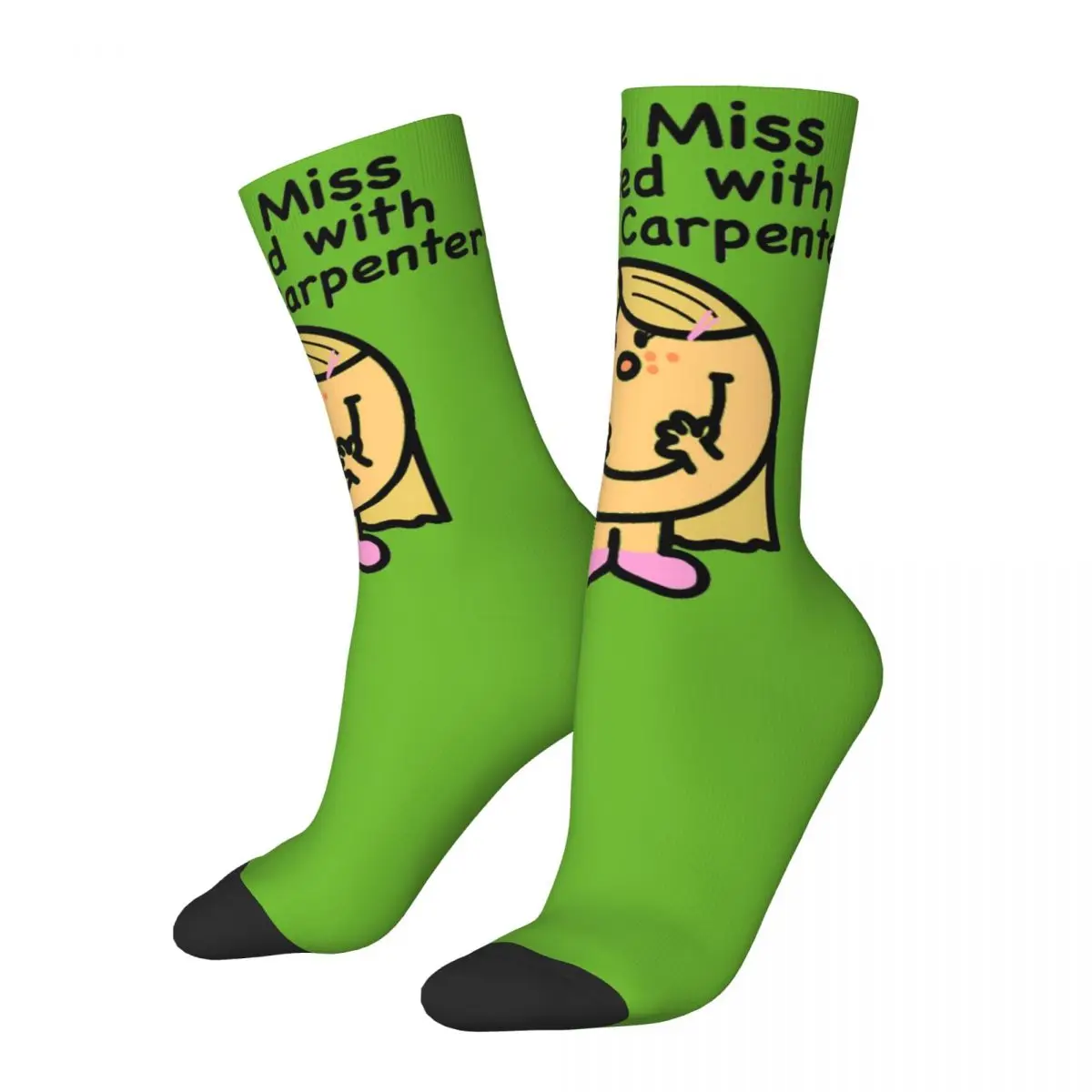 Funny Sabrina Carpenter- Little Miss Classic Men's Socks S-Sabrina Hip Hop Novelty Pattern Crew Sock Printed official-website