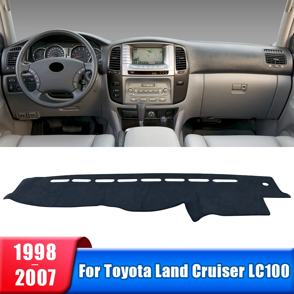

Car Dashboard Cover For Toyota Land Cruiser 100 LC100 1998 - 2000 2001 2002 2003 2004 2005 2006 2007 Sun Shade Pad Accessories