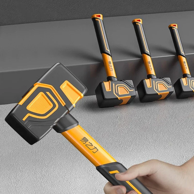 Solid Rubber Hammer Professional Construction Workers Install The Clapper Tile Special Rubber Hammers Multifunctional Hand Tools