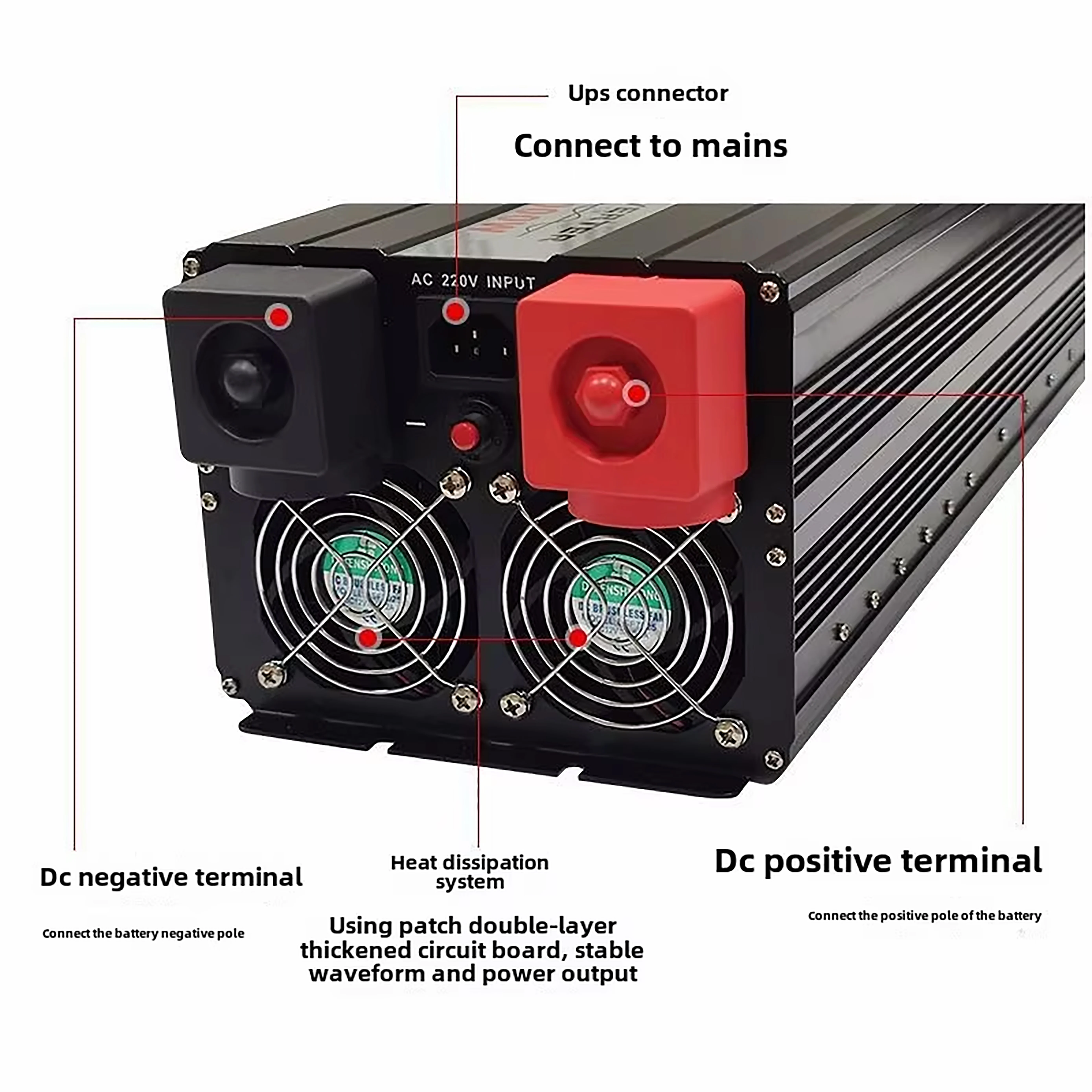 อินเวอร์เตอร์พลังงานแสงอาทิตย์ - Ups Power Supply Outdoor บทวิจารณ์และราคา