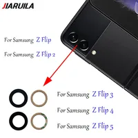 NEW For Samsung Z Flip 2 3 4 5 6 Camera Glass Lens Back Rear Camera Glass Lens with Glue Ahesive Replacement Repair Spare Parts