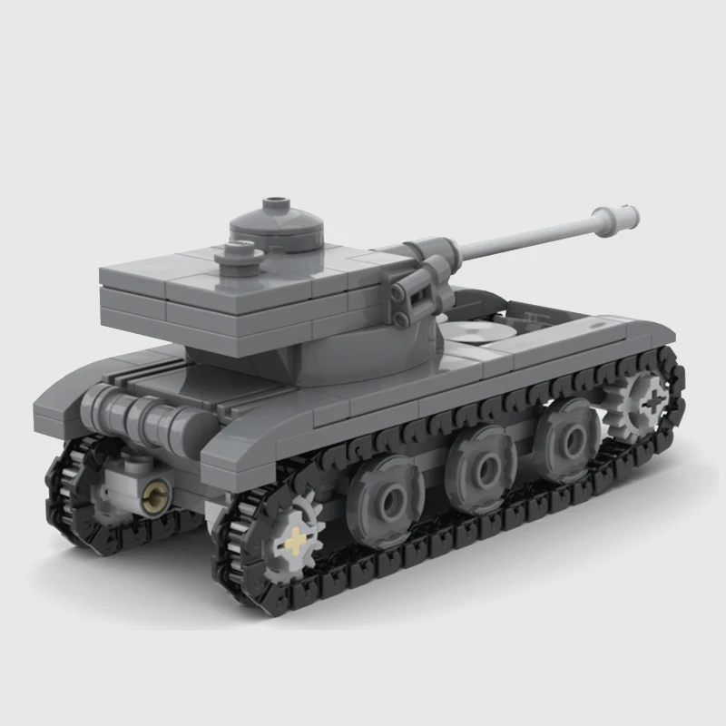 Military Equipment Amx-13 Light Tank 1:42 Scale MOC Building Block Assemble Model Display Toys Child Christmas Gifts