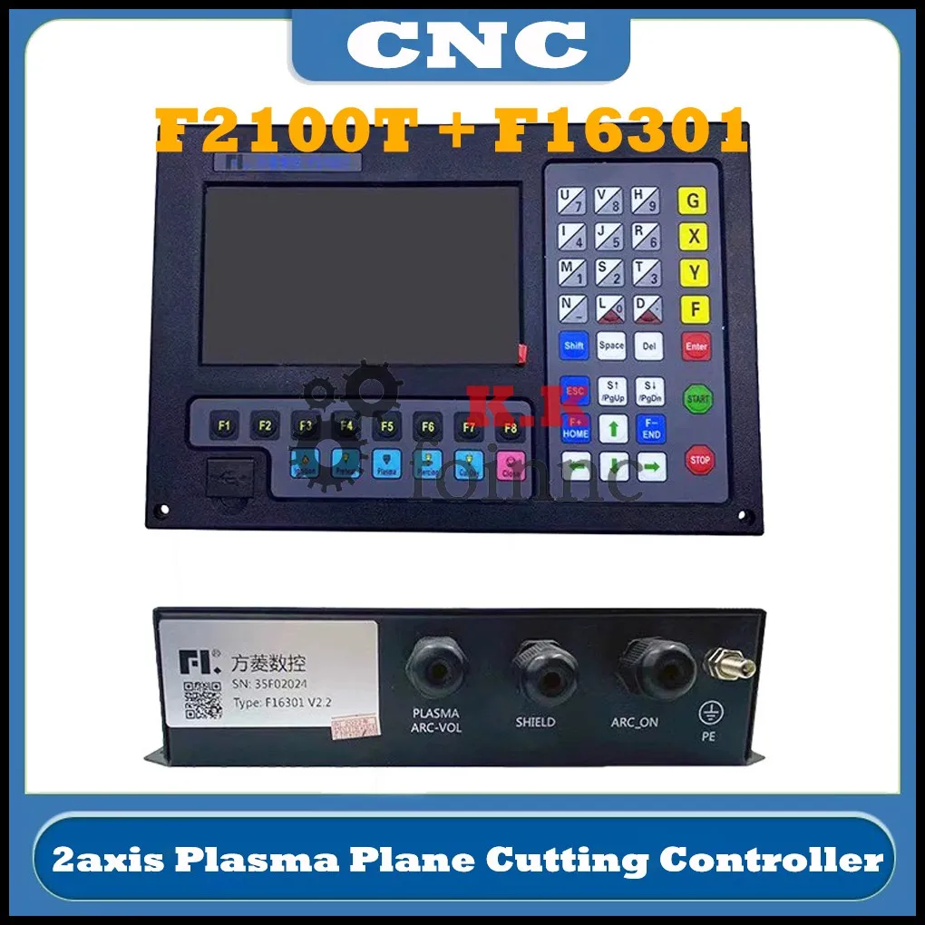 Newly CNC Plasma Plane Cutting Controller Fang Ling F2100T Plasma Flame Cutting Machine 2axis Cnc System+F16301 Voltage Divider