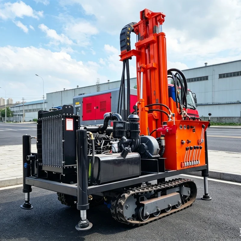 Customized Pneumatic Water Well Drilling Rig, Full‑hydraulic Deep‑well Drilling Machinery for Industrial & Mining Sites