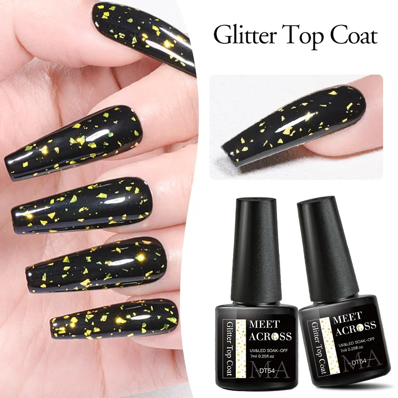 يجتمع عبر 7 مللي بريق معطف فوقي جيل طلاء الأظافر بريق معطف فوقي نقع قبالة الأشعة فوق البنفسجية LED هلام مسمار الفن ورنيش مانيكير لوازم #3
