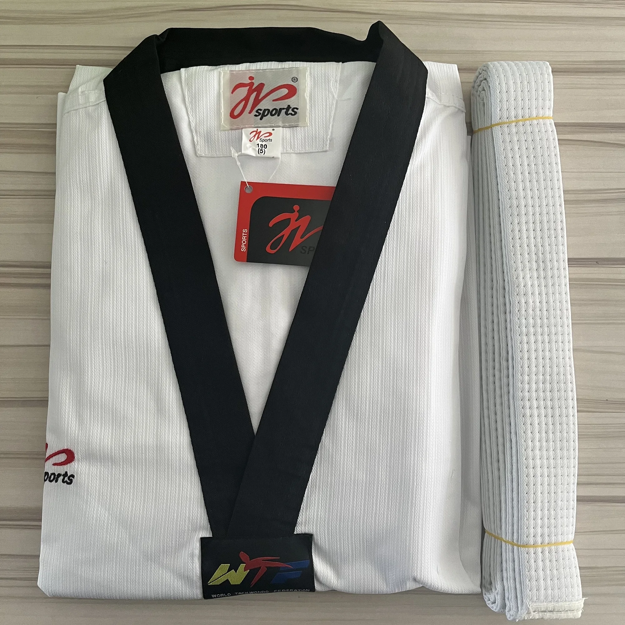 2022 New Adult Male Female Kids White Cotton Uniform WTF Approved Taekwondo Student Gi Equipment Doboks Karate Equipment