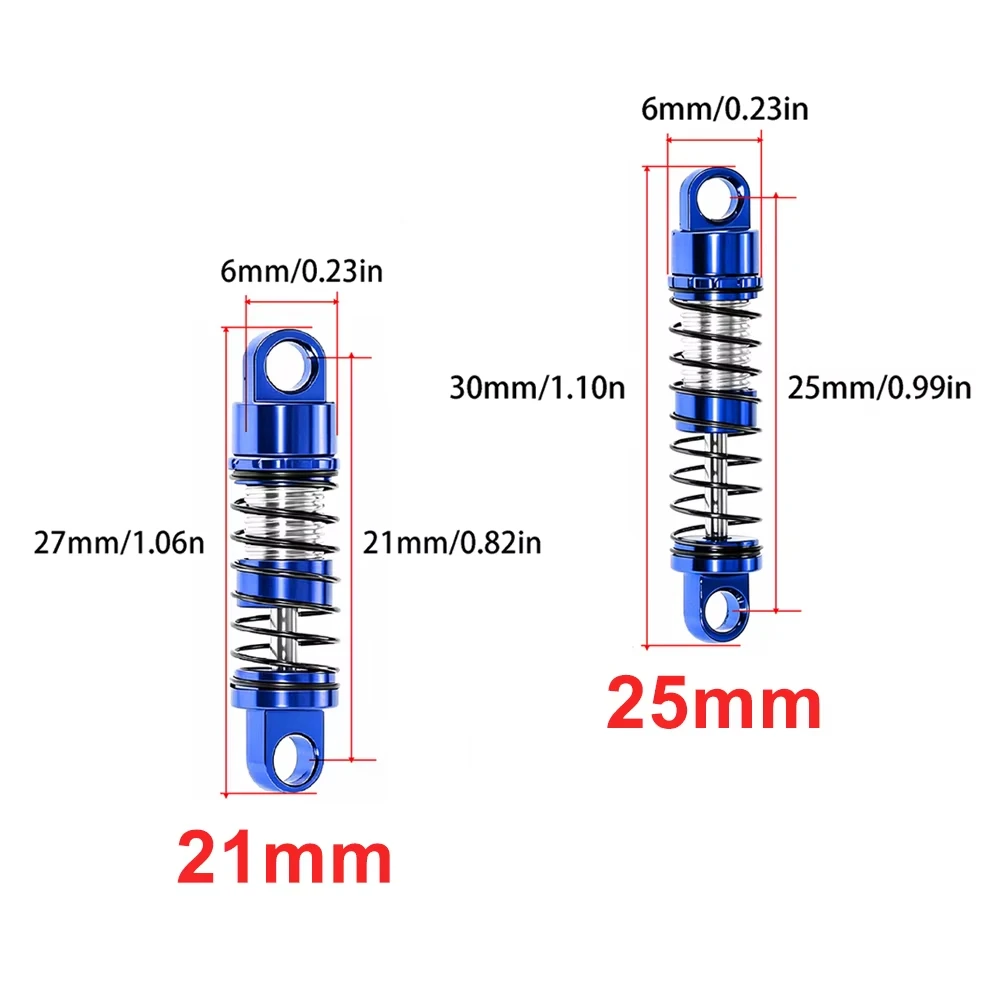Aluminum Adjustable Damping Shock Absorber For AXIAL 1/30 SCX30 Ford Ranger/Jeep Wrangler RC Crawler Car