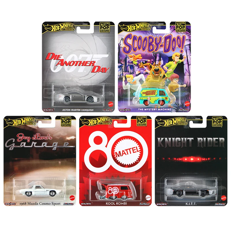 اشتري ثلاثة واحصل على واحدة مجانًا، 2025 Hot Wheels Premium Pop Culture Collectible 1:64 Diecast نموذج سيارة سيارات جديدة تمامًا