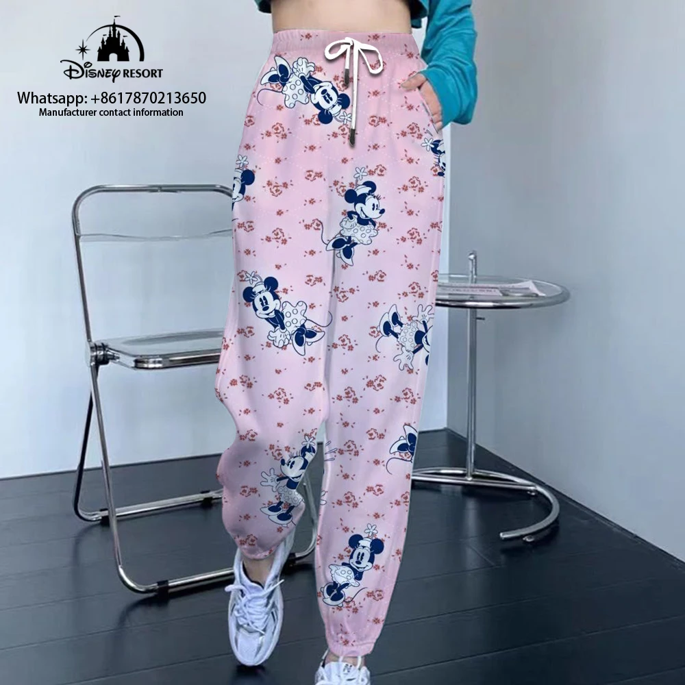 

Disney Autumn New Ladies Fashion Casual Sports Pants Street Style Small Feet All-match Unisex Sports Pants Ninth Pants 2022