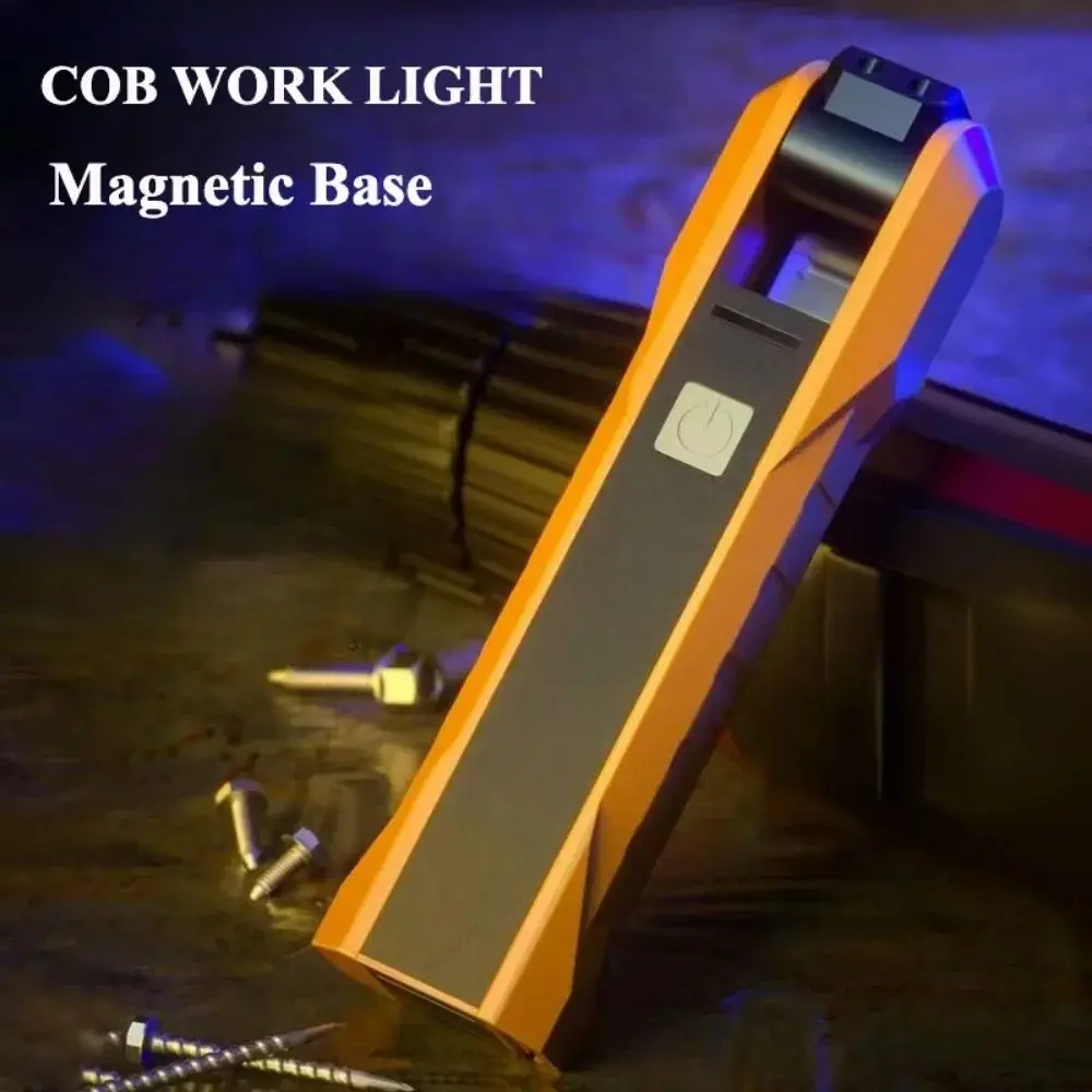 

Multi-function Torch Work Lamp LED Flashlight Folding Inspection Lamp Rechargeable Portable COB Light Camping