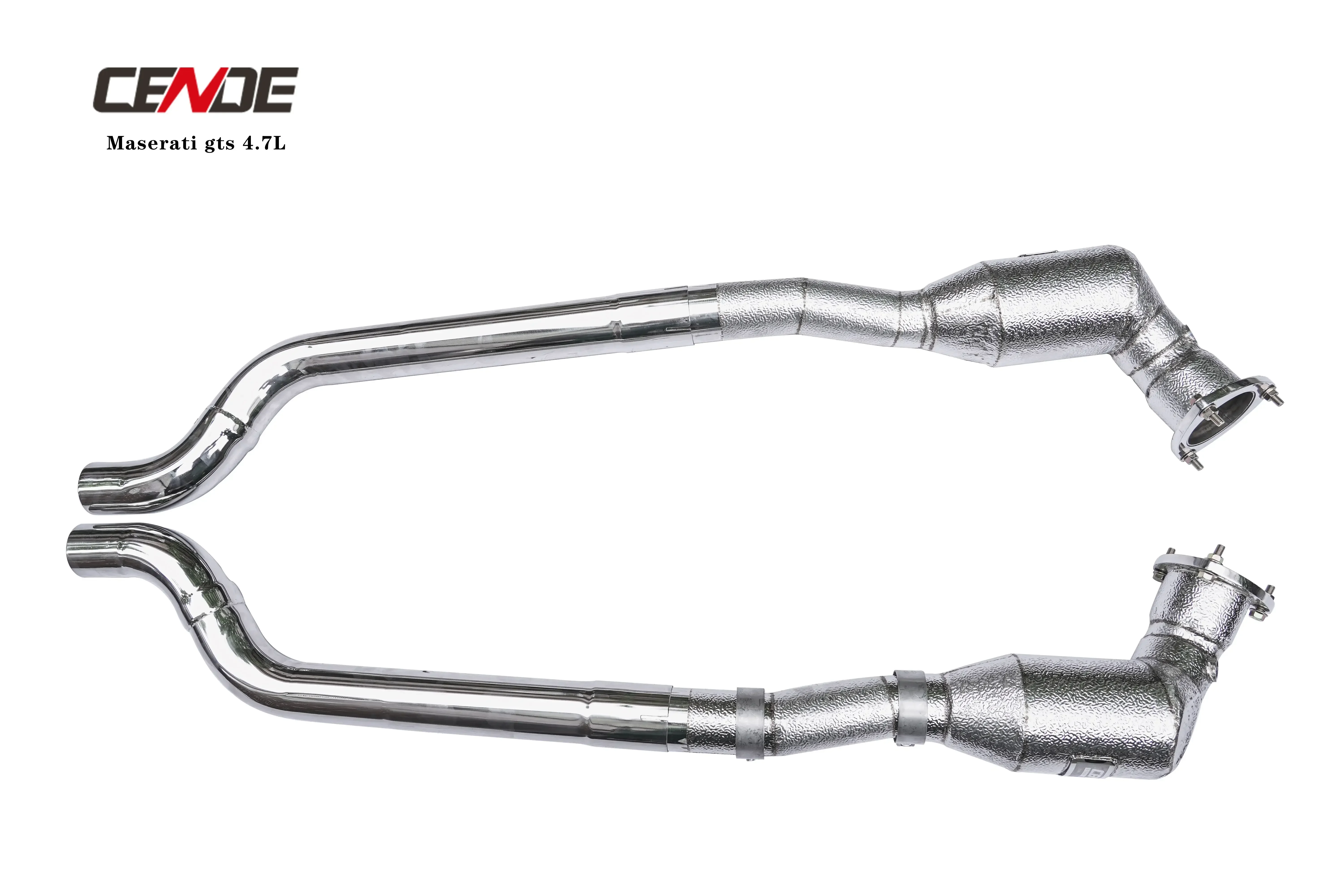 Popular Universal Car dowmpipe big block headers exhaust brake valve for Maserati GranTurismo S  4.7