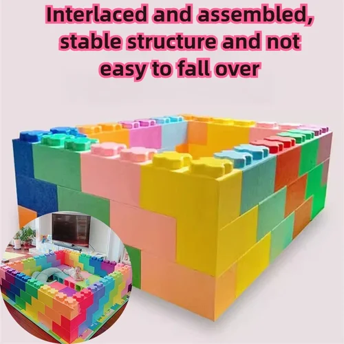 Bloques de construcción de espuma de ladrillo cuadrado grande, valla de pared, parque de juguete, Castillo, bloques de construcción Epp grandes para interiores para niños, Educación Temprana