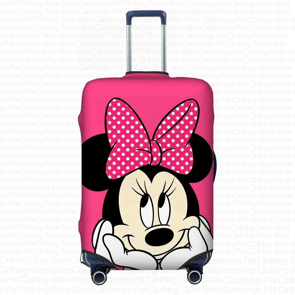 Disney Mickey Minnie Pattern Suitcase Protective Case Girls Dustproof Scratch-resistant 18-32 inch Travel Accessories