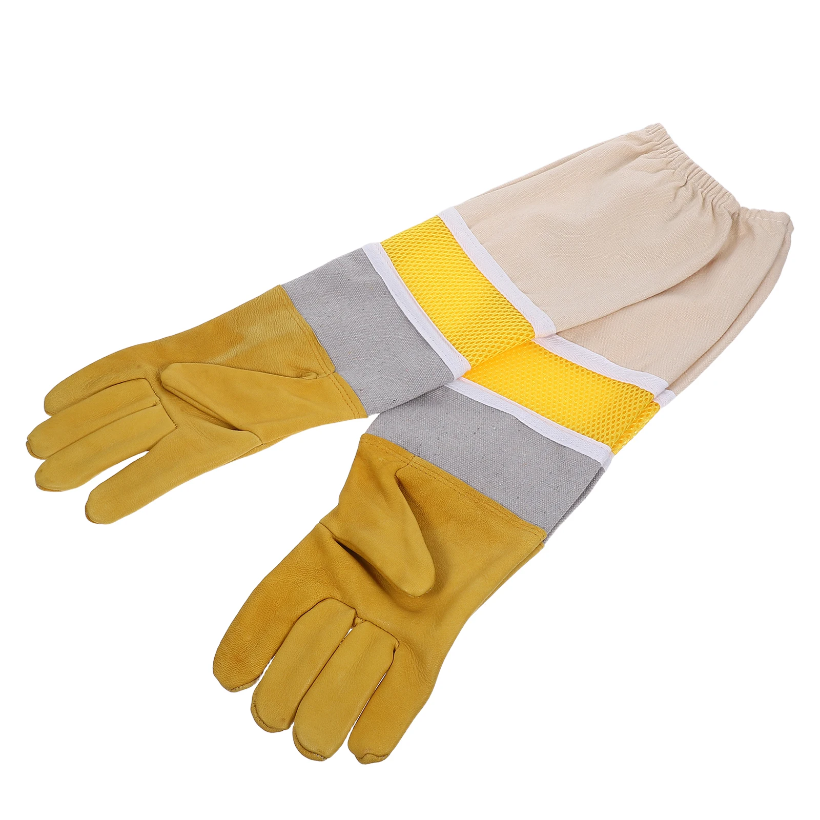 

Beekeeping Gloves Anti Bee Protective Sleeves Apiculture Equipment Golden Man Unisex Maximum Protection Long Elastic