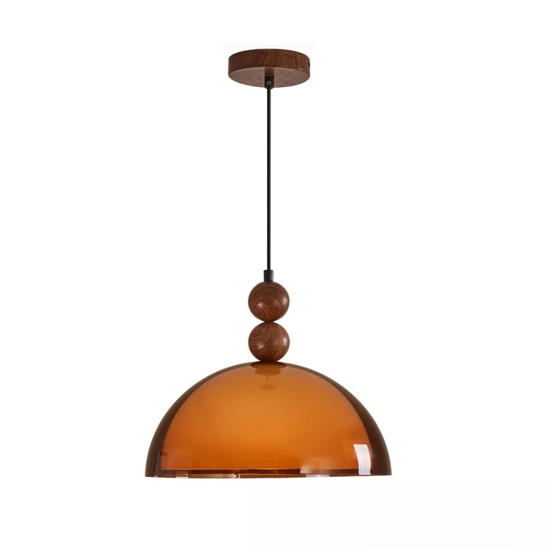 

Wabi Stillwind retro restaurant chandelier medium ancient style walnut pattern B & B dining room dining table light eye protecti