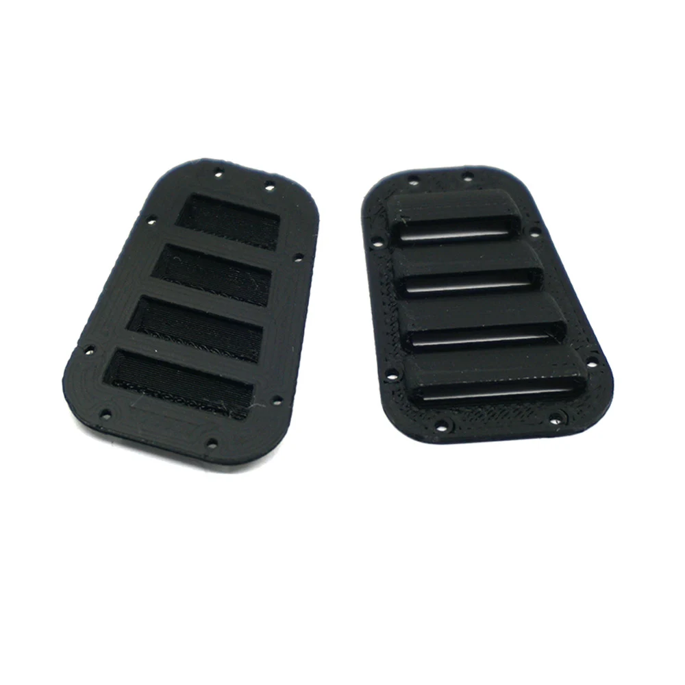 YEAHRUN 2Pcs Plastic Hood Vent Louvre Intake Grille Cover for TRX-4 TRX4 1/10 RC Crawler Car Body Decoration Parts Accessories