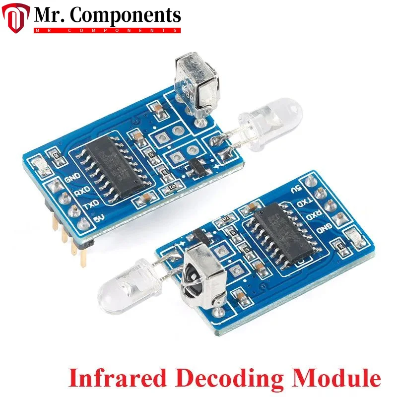 IR Infrared Remote Transmitter Receiver Wireless Module Infrared Decoding Encoding Module Wireless Serial Communication NEC Code