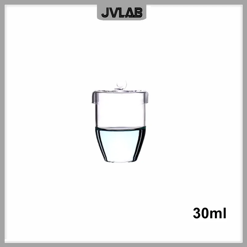 Quartz Crucible 25ML 30ML 50ML 100ML 150ML Acid Alkali Resistant High Light Transmittance Transparent Glass Crucible With Cover