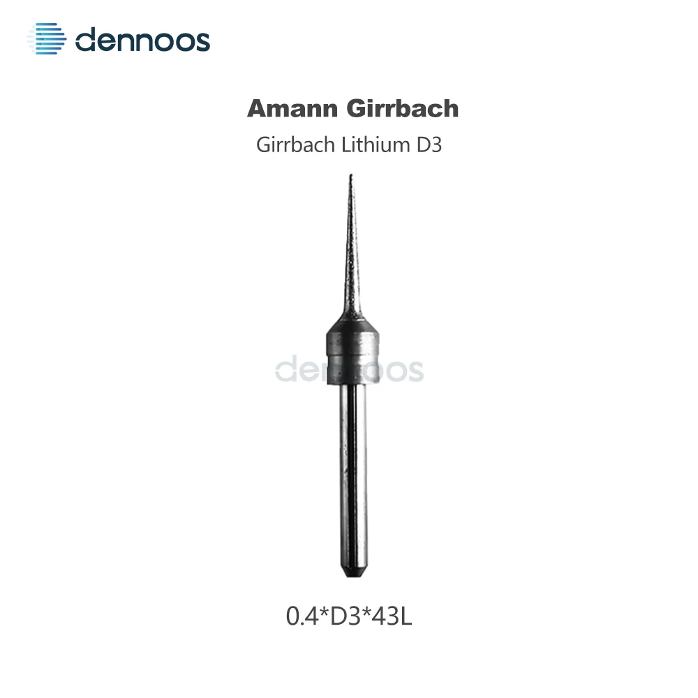Amann Girrbach Dentalfräser D3 Schaft 47mm Länge für PMMA/Lithiumdisilikat/Metall Dental-Labor Fräswerkzeug Fresa – Detail 8