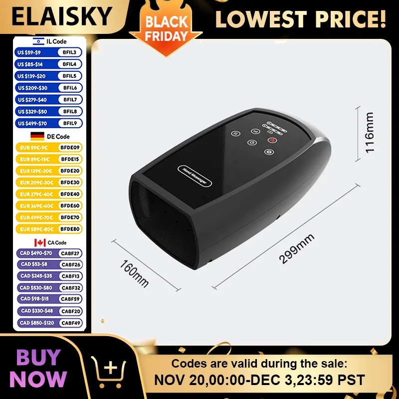 

Smart Hand Massagers Intelligent Kneading Massager for Stimulating Meridians on the Palm and Electrically Stimulating Acupoint