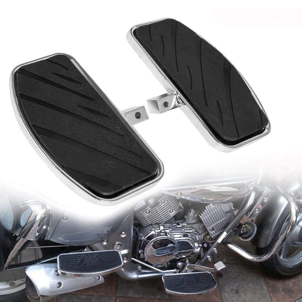 For Honda Shadow Yamaha Dragstar KAWASAKI Motorcycle Front Rear Wide Foot Rider Driver Foot Rest Floorboards