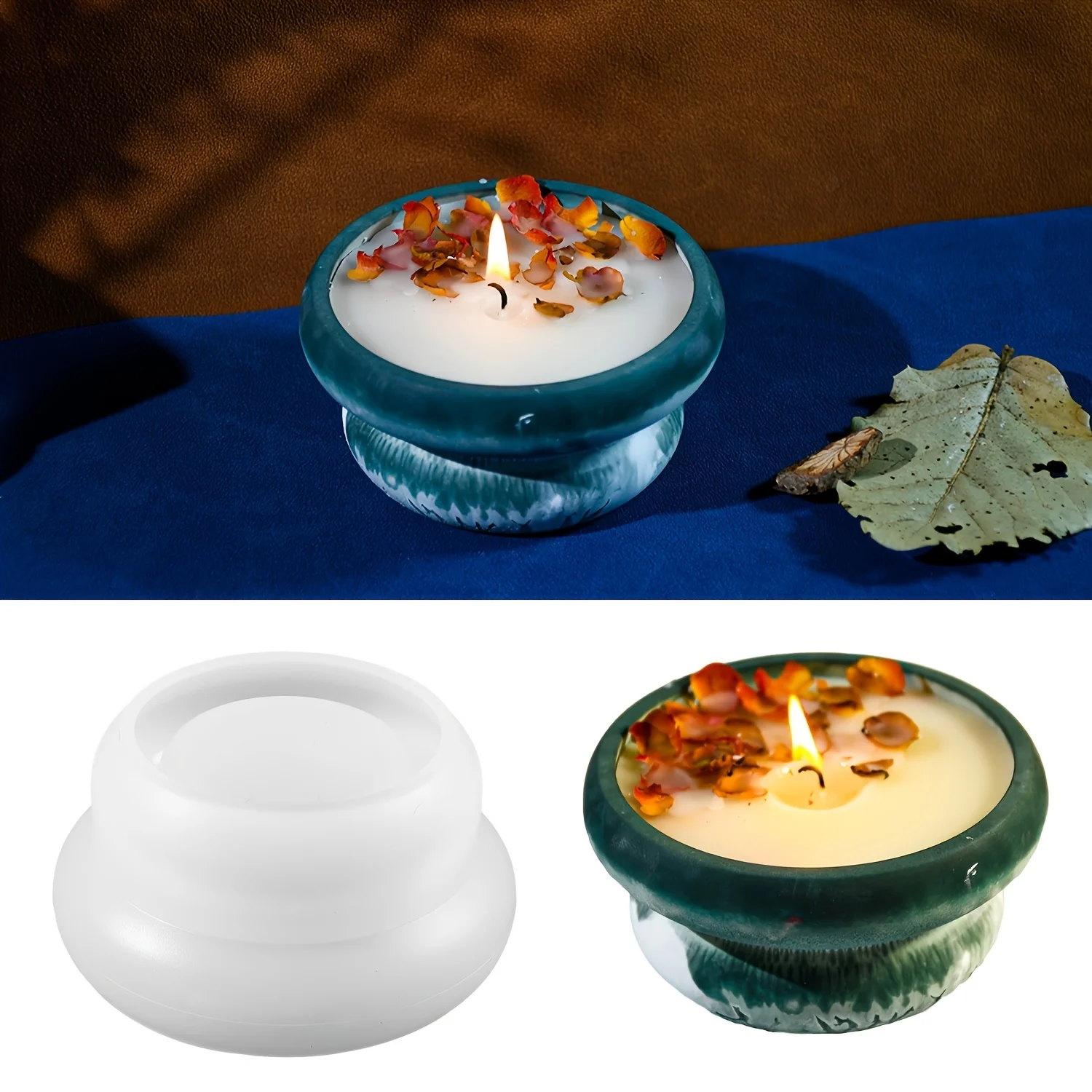 

Diy3 двойное кольцо, чашка, свеча, силиконовая форма, подсвечник для ароматизации, индивидуальное украшение ручной работы для дома, атмосферы, декоративное