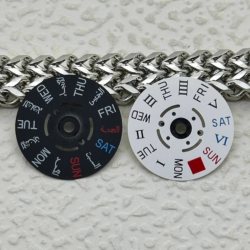 NH36 NH35 Movement Dial Japanese Kanji Day 3.0H 3.8H 4.1H Dial Mechanical Movement NH35a NH36a Day Dial Wheel Replacement Parts view 2