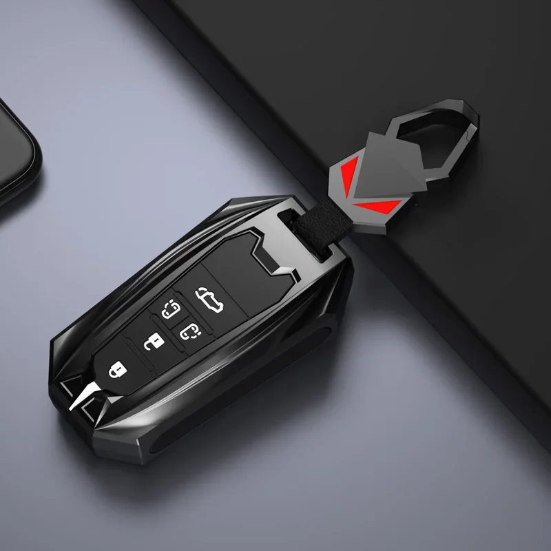 

TPU+Zinc Alloy Car Key Case For TOYOTA Sienna 2021 2022 Hybrid Vehicles Alphard PREVIA Voxy Remote 5 6 Buttons Keychain