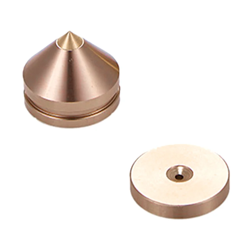 8 Set Speaker Stand Feet Foot Pad Aluminium Alloy Metal Spikes Cone Floor Foot Nail Champagne Gold Z