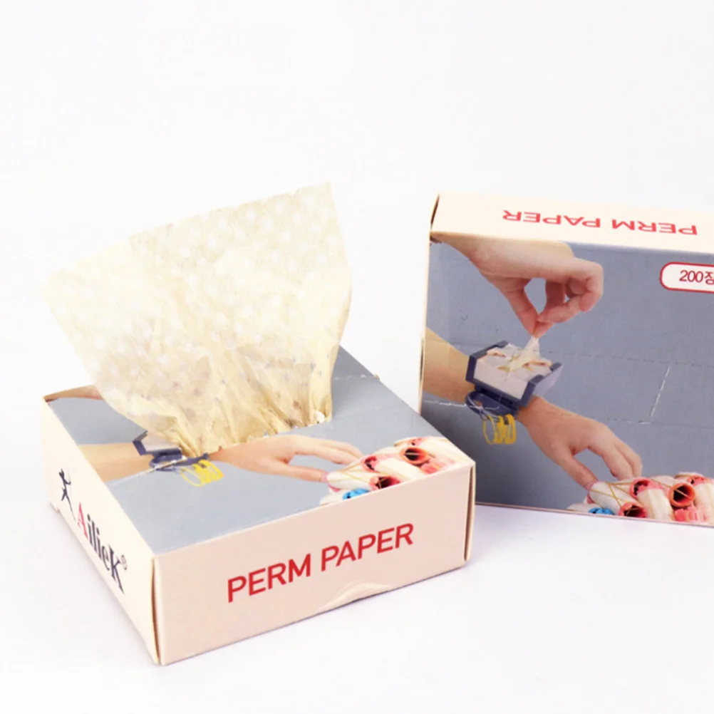 

200pcs Disposable Hair Perm Papers Barbershop Perm Papers Hair Styling Supplies for Hair Salon hair perming paper