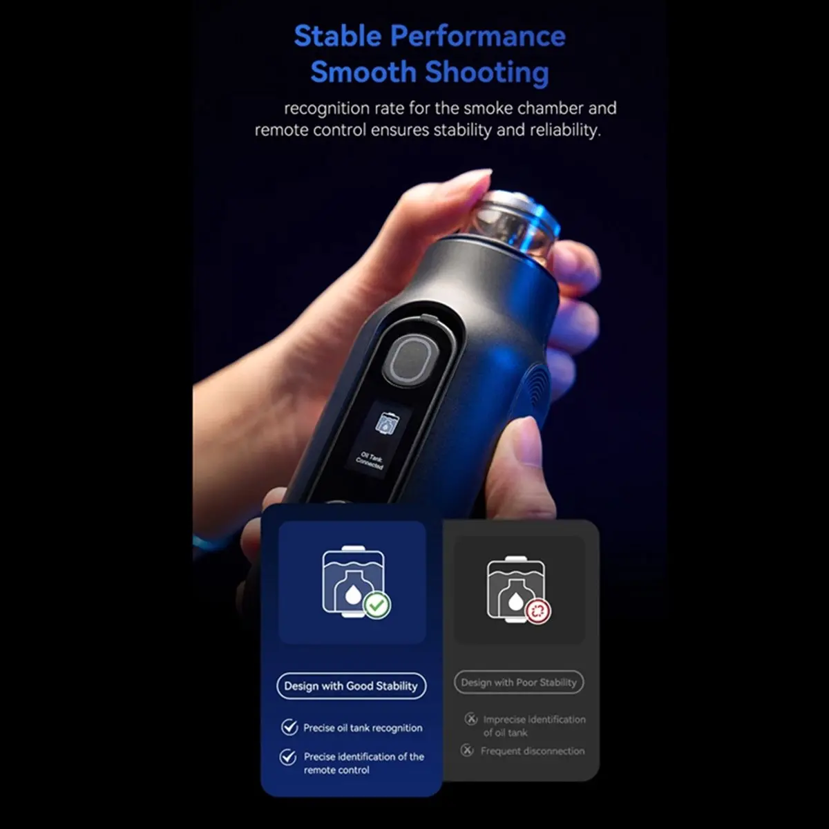 ABAN  C40 Portable Handheld Fog Machine Dry Ice Smoke Effect Powerful Photography Smoke Machine for Video Party