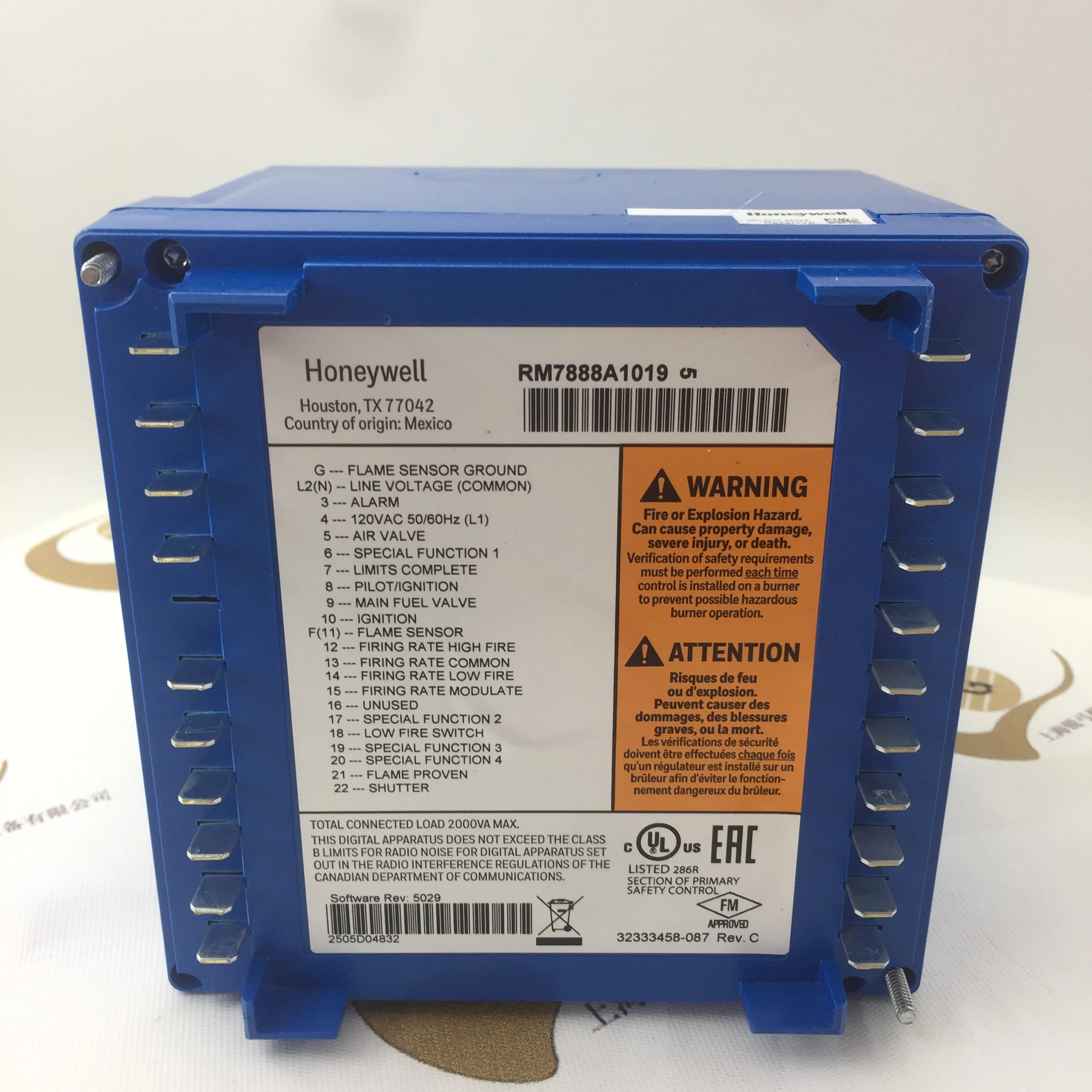 

Honeywell RM7888A1019 New Gas Burner Controller Parts for Boiler
