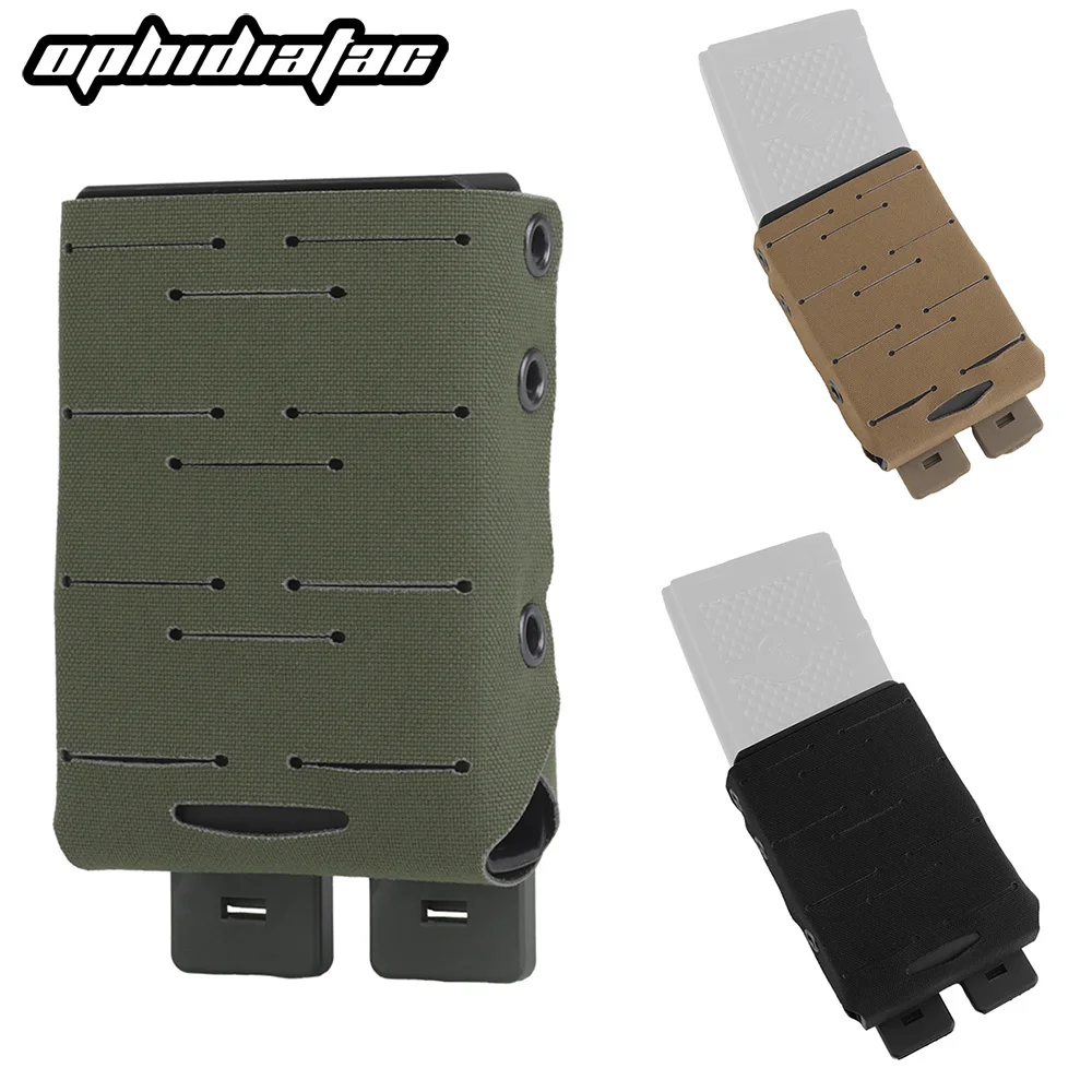 

Подсумок для журналов OPHIDIAN Molle, легкий чехол для магазина AR15/M4/9 мм, встроенный нейлоновый держатель, оборудование для охотничьего пистолета и винтовки