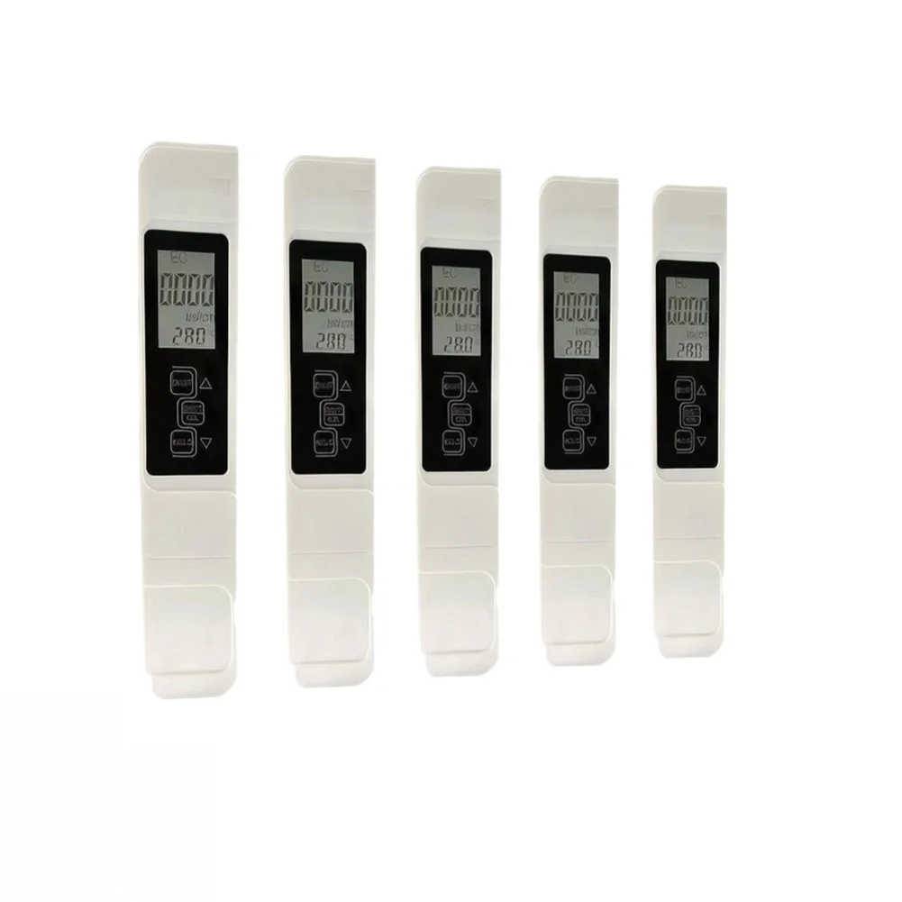 For Nighttime Water Checks 4 In 1 Water Tester Water Quality Monitor Smart Color Indicator Display Large Backlit LCD Screen