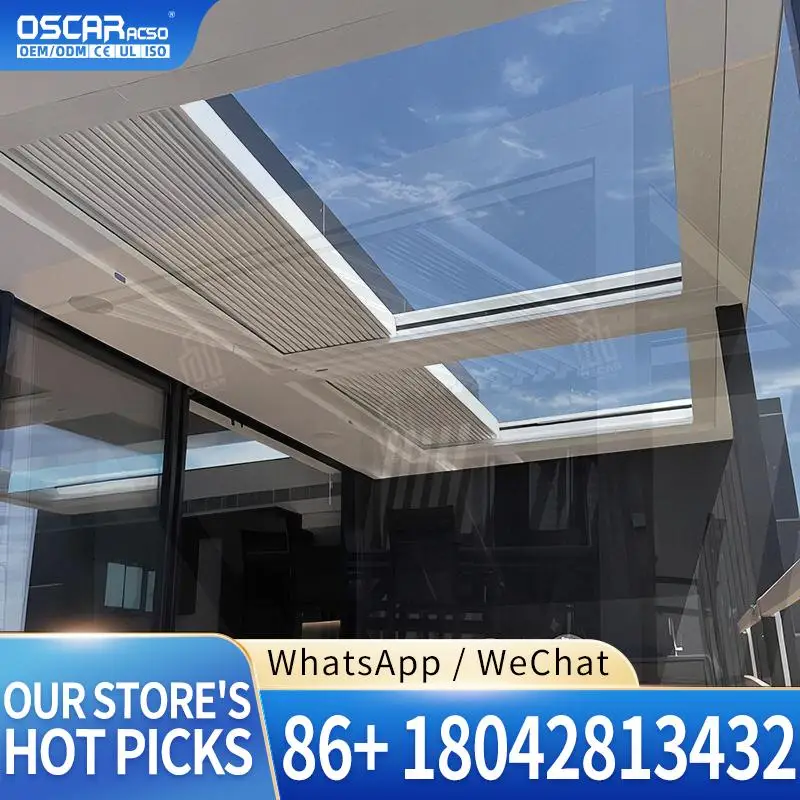Premium European Garden Patio Aluminum Pergola Weatherproof Rustproof Outdoor Gazebo Prefab House Backyard Deck Villa Courtyard