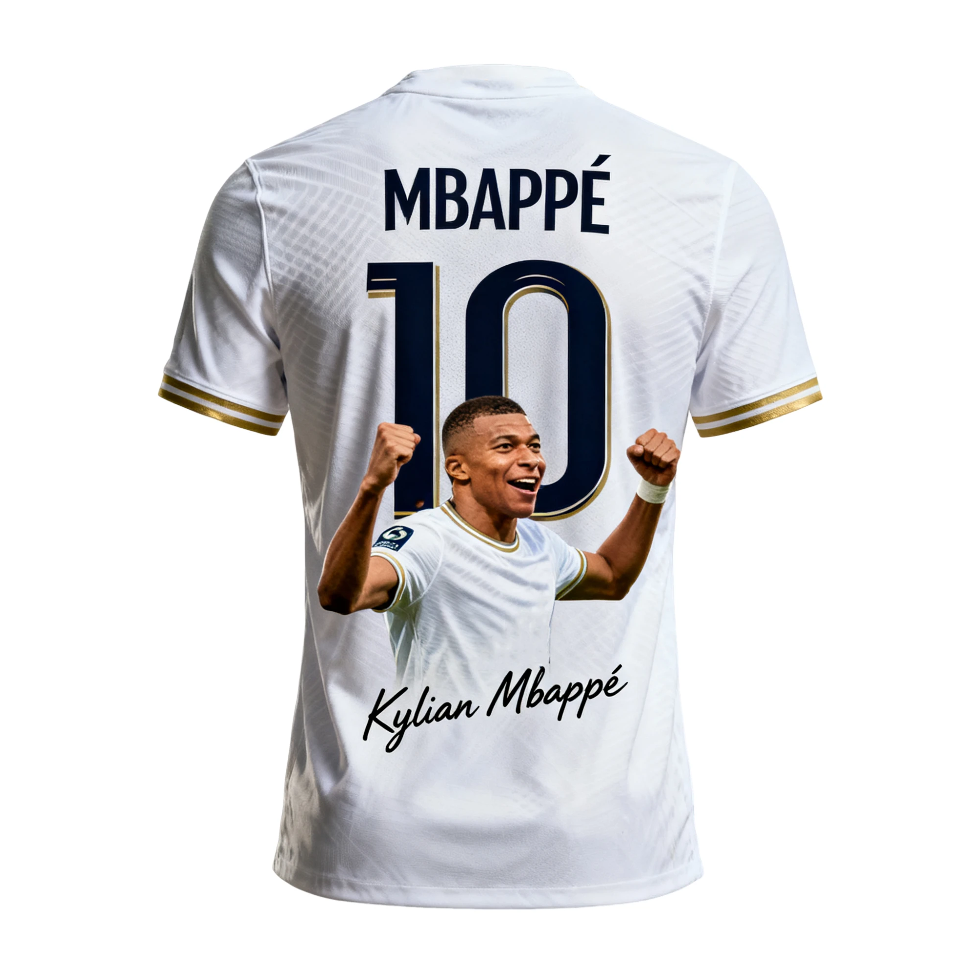2026 مجموعة MBAPPÉ التذكارية الجديدة لكرة القدم جيرسي الرجال نجم مطبوعة في الهواء الطلق تنفس ملابس رياضية عصرية #4