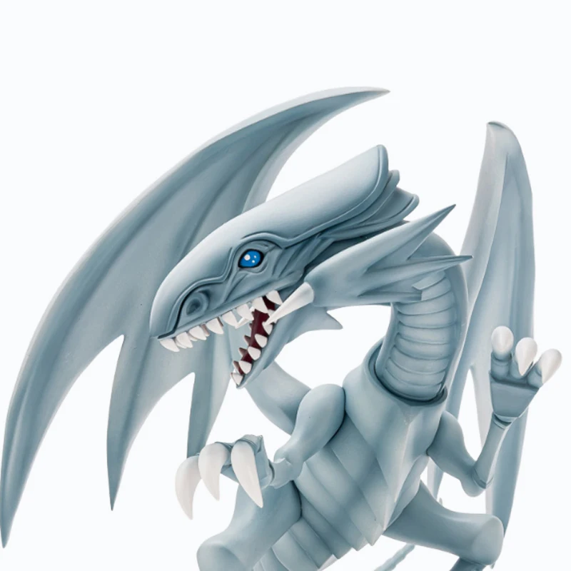 أنيمي كونامي الأصلية يو غي أوه! بطاقة لعبة الفنون المتساوية عيون زرقاء التنين الأبيض PVC عمل نموذج لجسم ألعاب قابلة للجمع #4