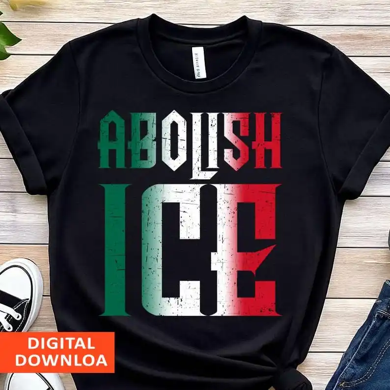 Abolish ICE T-Shirt / No Human Is Illegal on Stolen Land / Mexico / Mexican / Chinga La Migra Shirt